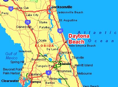 daytona location on map